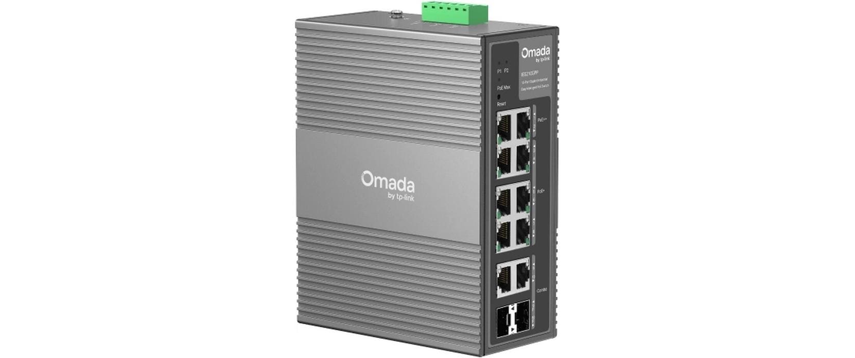 PoE++ Switch Omada IES210GPP 10 Port<br>Omada 10-Port Gigabit Industrial Easy Managed Switch mit 6-Port PoE+ und 2-Port PoE++