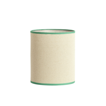 Lampenkap Theo-Bert Pot cilinder beige groen Ø 23 cm