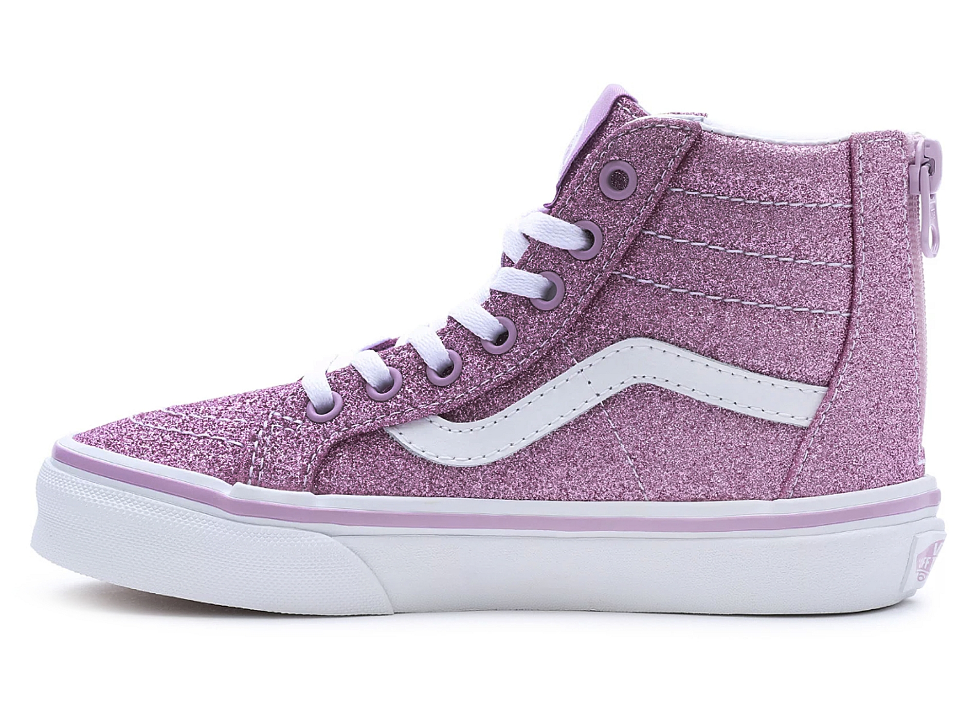 Uy sk8 hi zip glitter rose glitter
