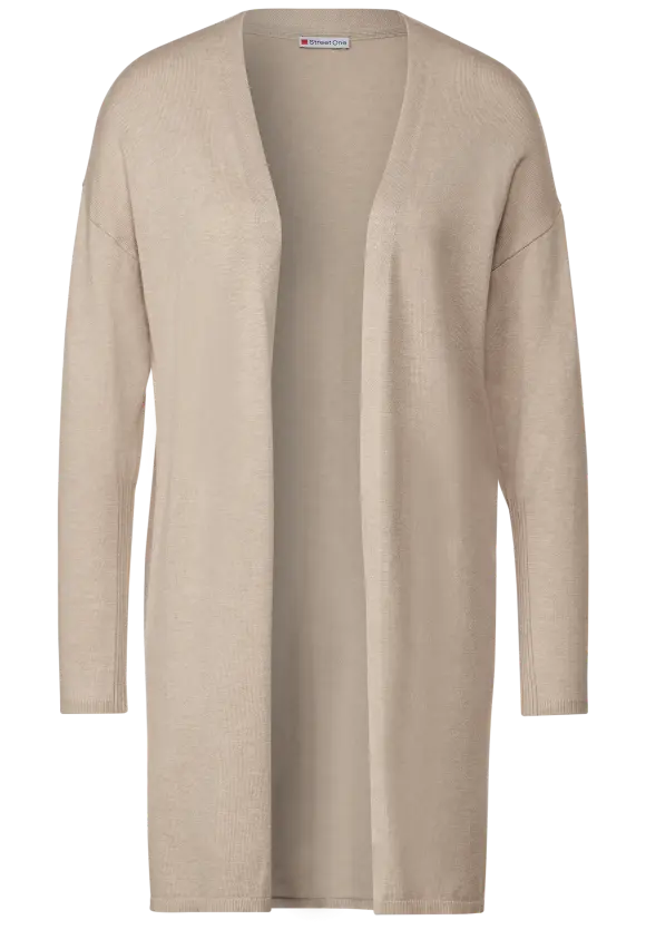 Langer Cardigan - spring sand melange