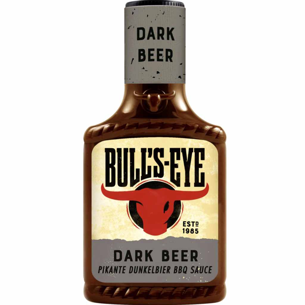 Bulls-Eye Dark Beer pikante Dunkelbier BBQ Sauce 300ml MHD:20.5.25