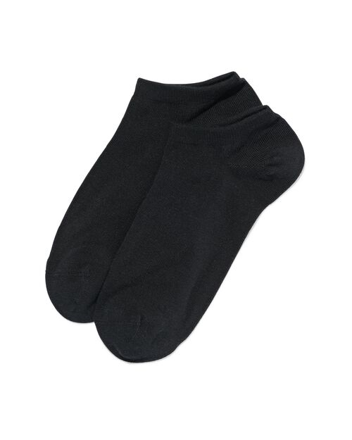 2 paires de socquettes homme avec bambou noir