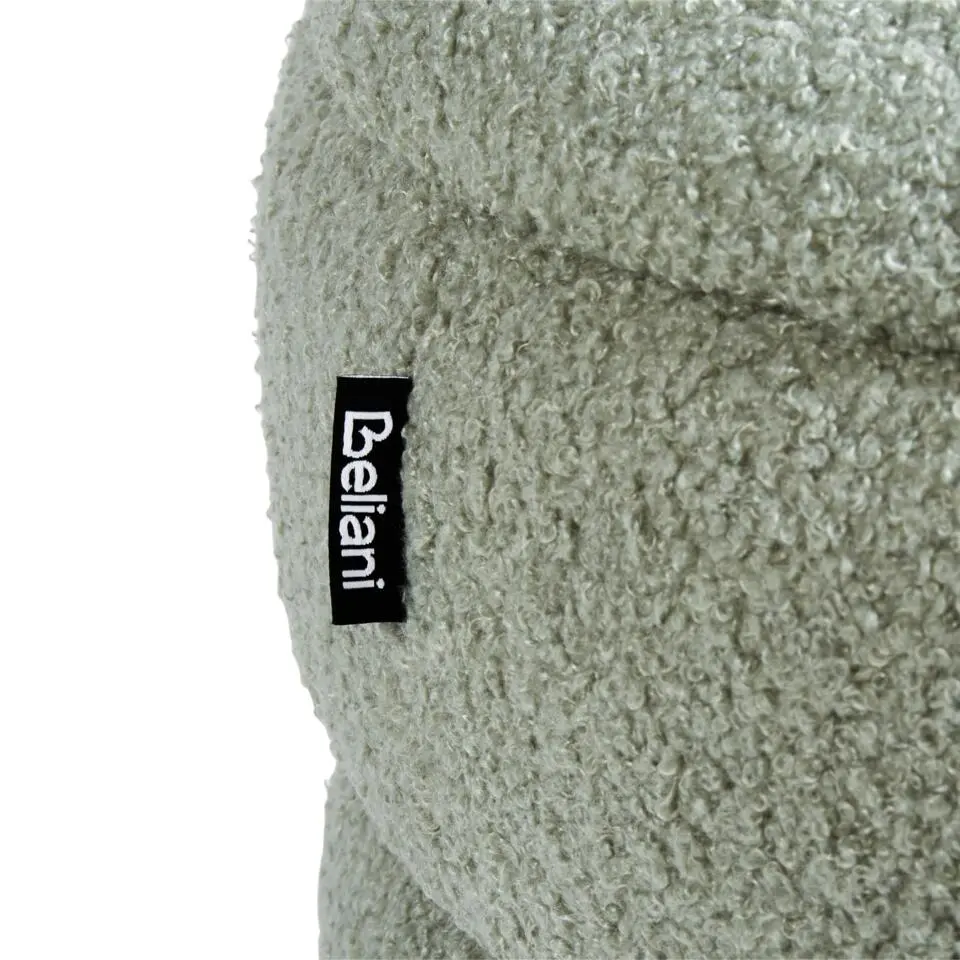 OKATON - Hocker met opbergruimte - Groen - Bouclé