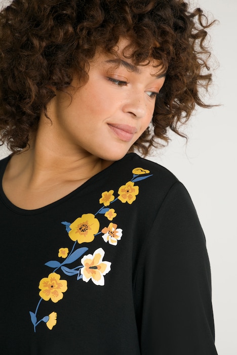 Bellieva-Kleid, Jersey, V-Ausschnitt, Halbarm, Quernaht