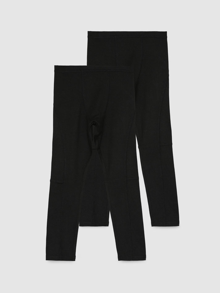 Conjunto de 2 calças térmicas esportivas compridas - Pretas