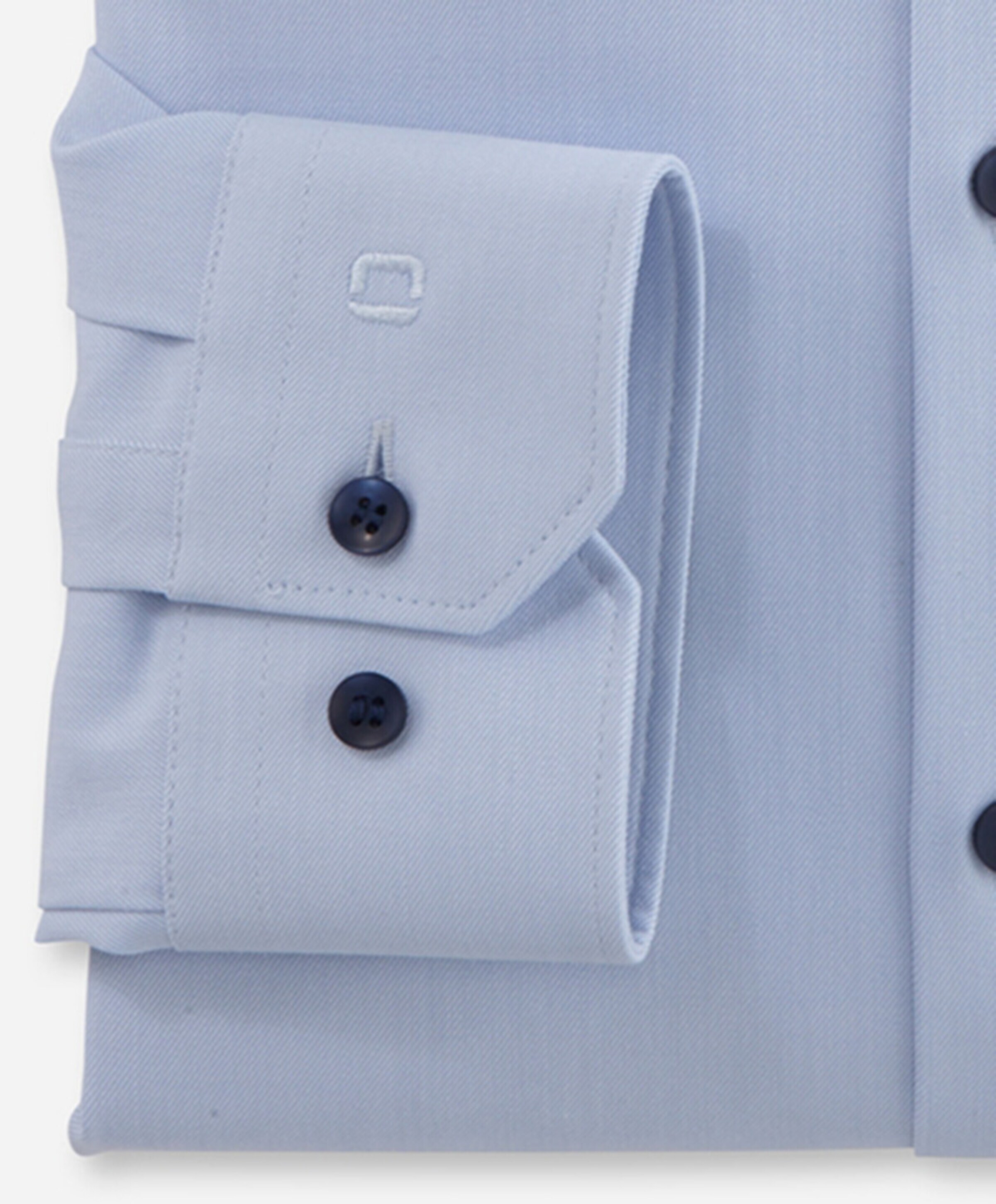 Olymp no6 Heren overhemd lange mouw blauw