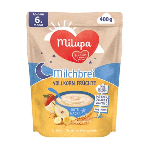 Milupa Milchbrei Gute Nacht Vollkorn Früchte