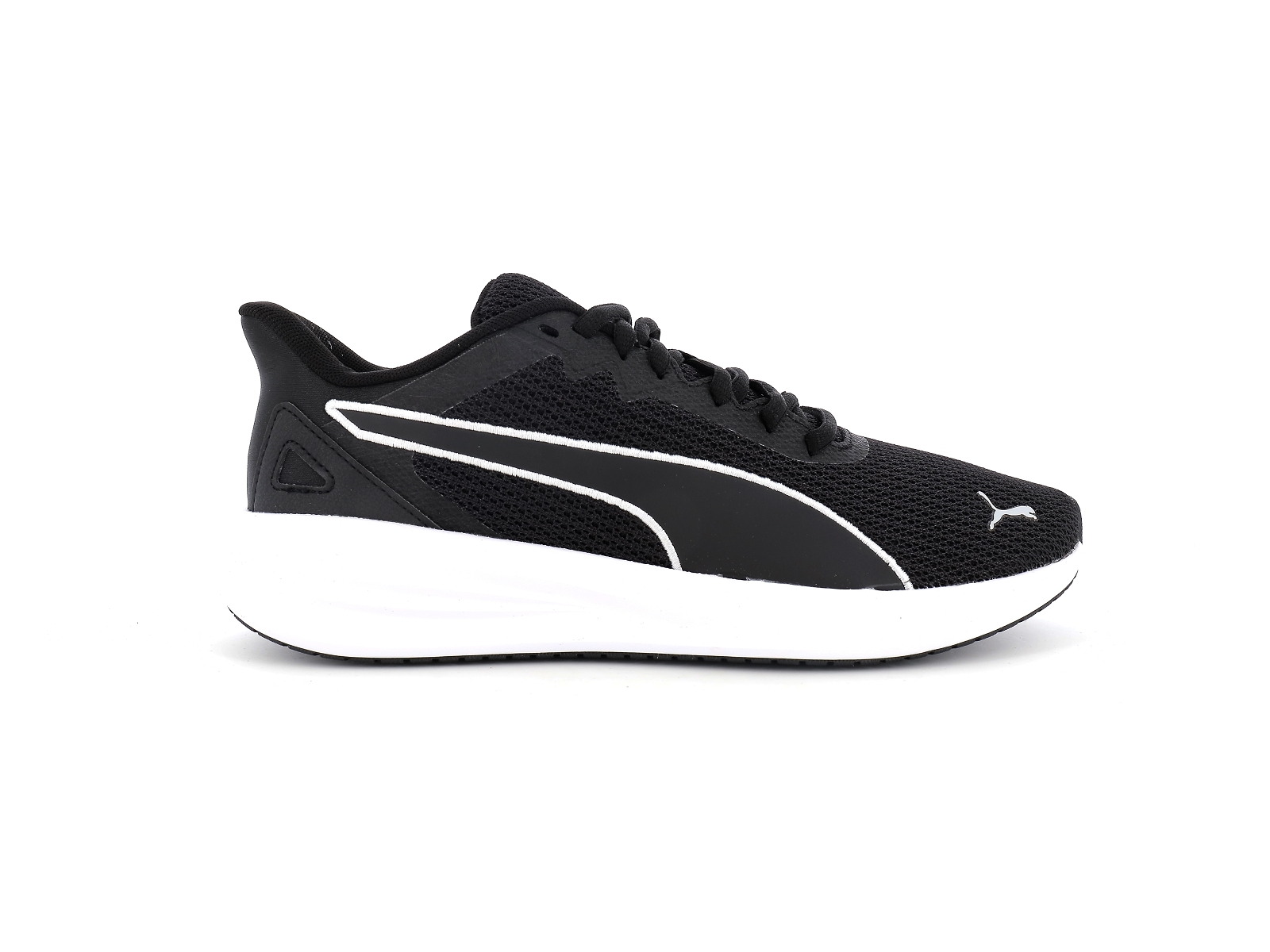 Puma-377030 Matières combinées Noir Blanc
