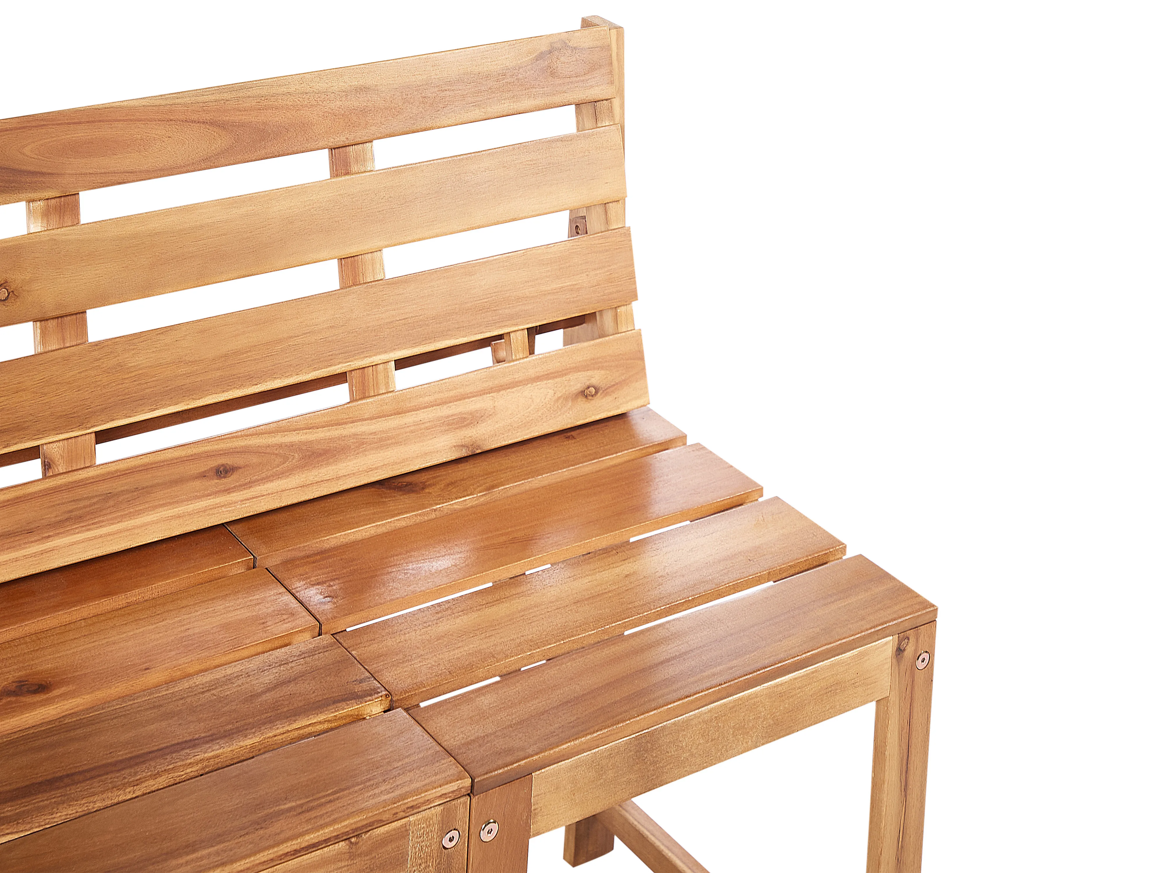 Opvouwbare bistro tuinbank TUENNO Acaciahout Bruin