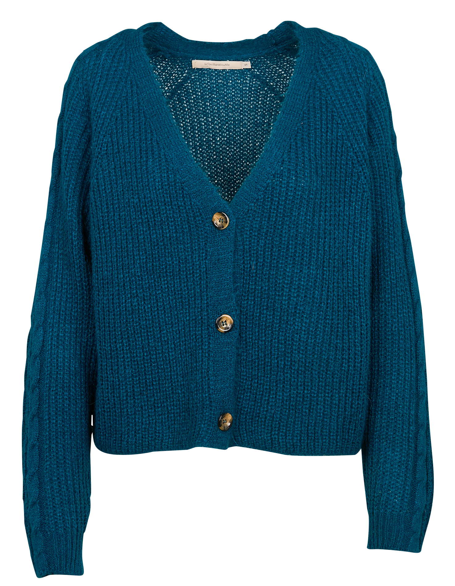 Gilet col V | Bleu