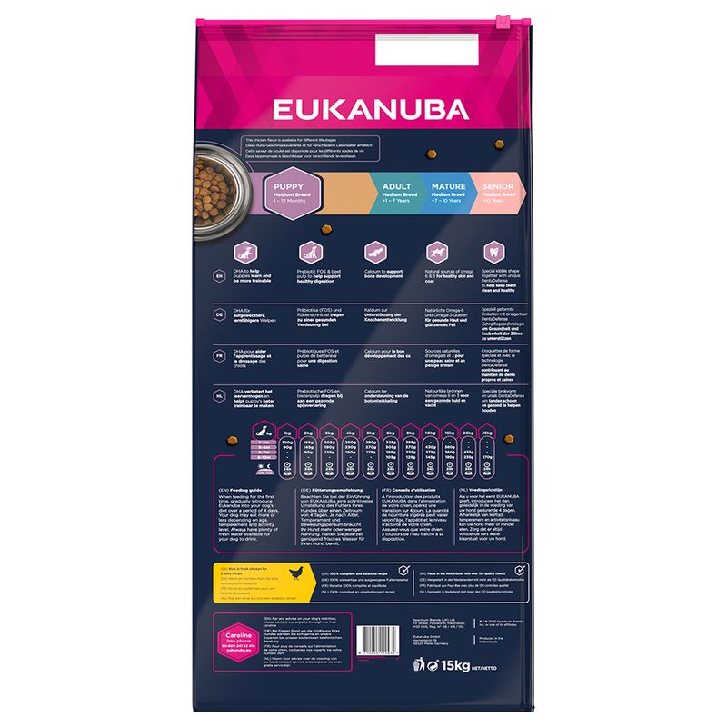 Eukanuba Puppy Medium Breed poulet pour chiot