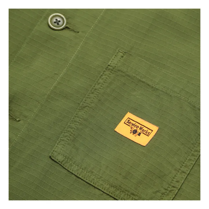 Service Works Veste Ripstop Coverall Coton Bio | Vert kaki