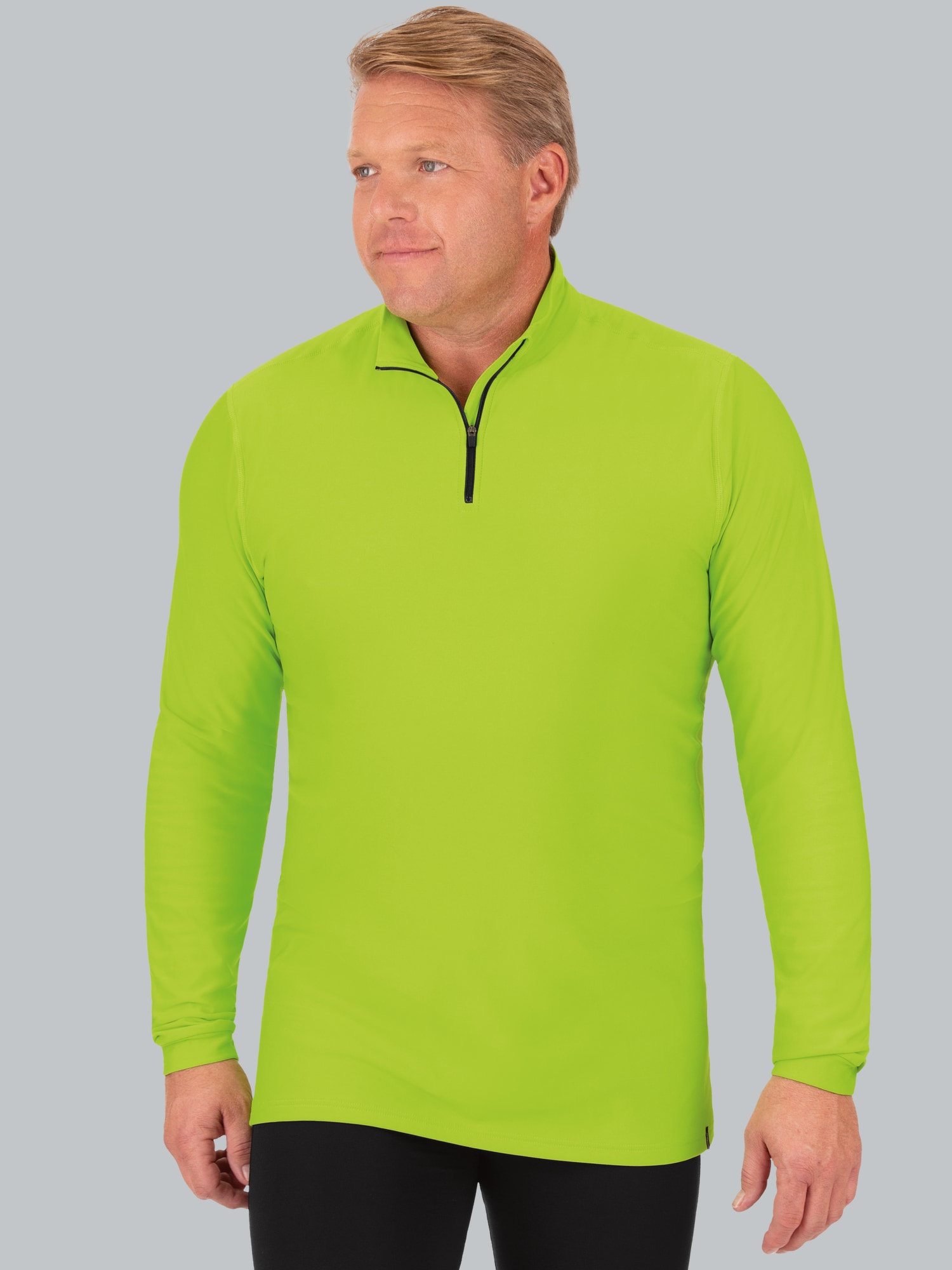 Langärmeliges Sportshirt mit Reißverschluss Lemon