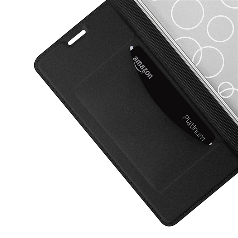 Samsung Galaxy S24 FE Flip Wallet Cover Leder Tasche - Schwarz