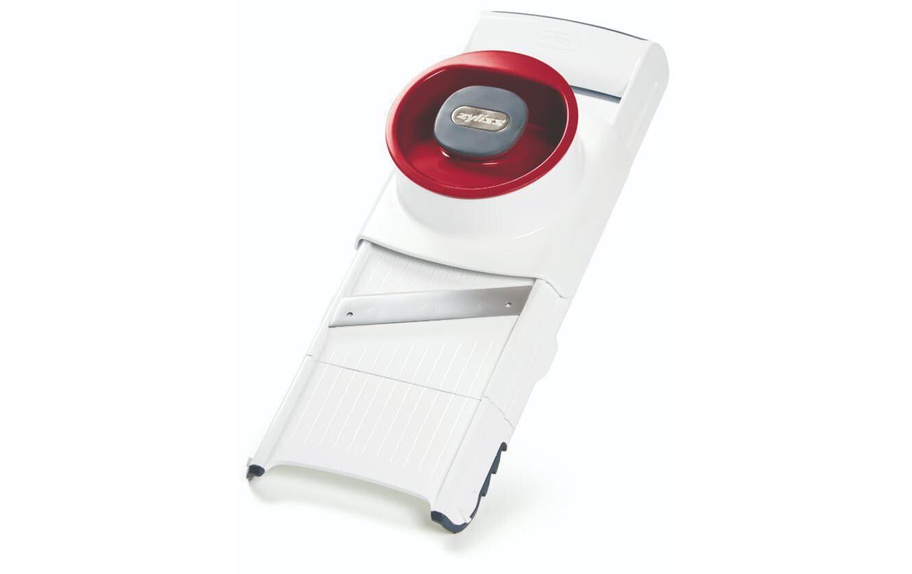 Mandoline 4 in 1 Rot/WeissHobel und Reibe
