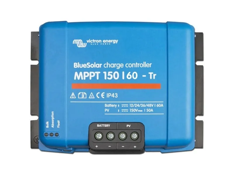 Victron Energy BlueSolar MPPT 150/60-tr 12V 24V 48V 60A Solcelle-opladningsregulator MPPT 12 V, 24 V, 48 V 60 A