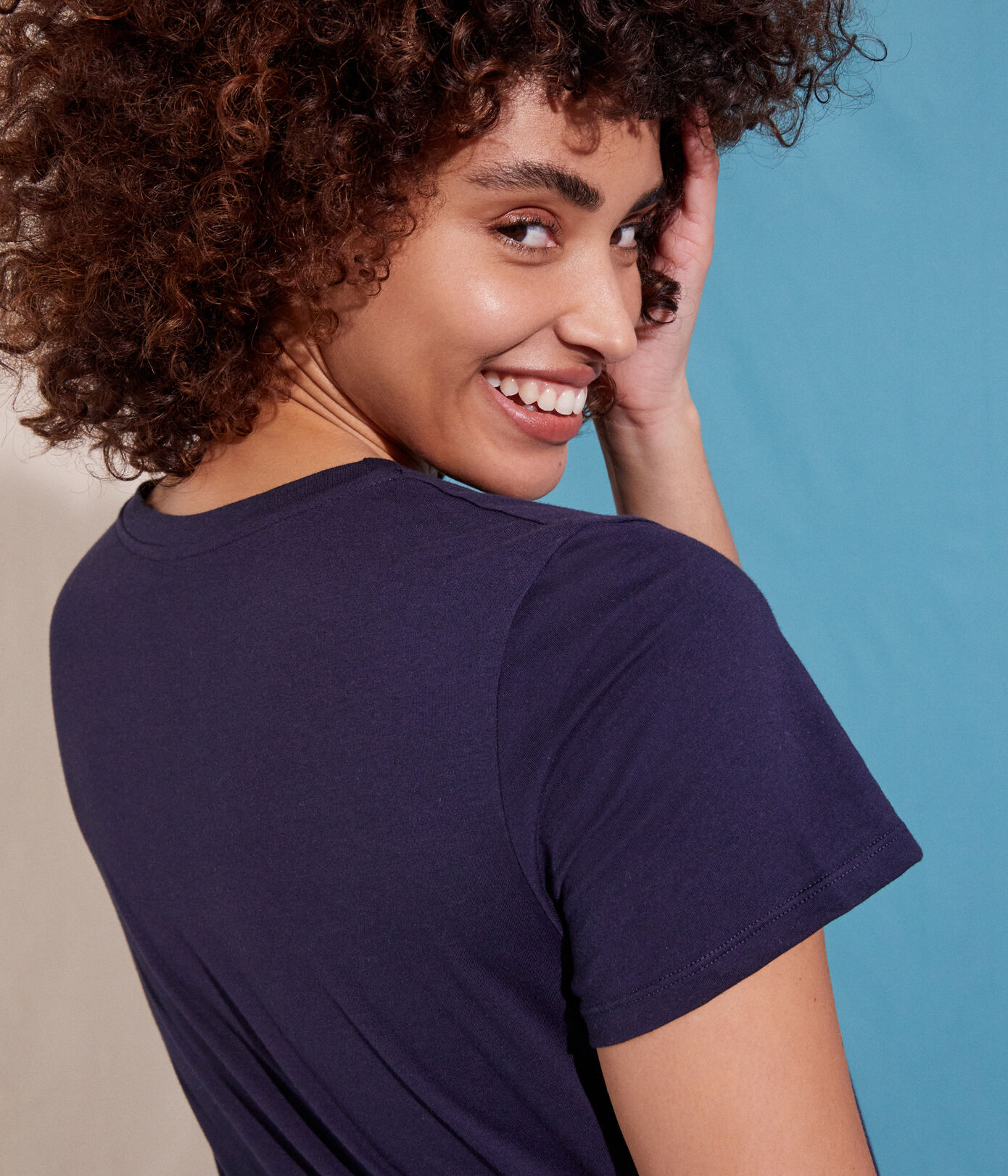 Tee-shirt LE DROIT col rond en coton Femme