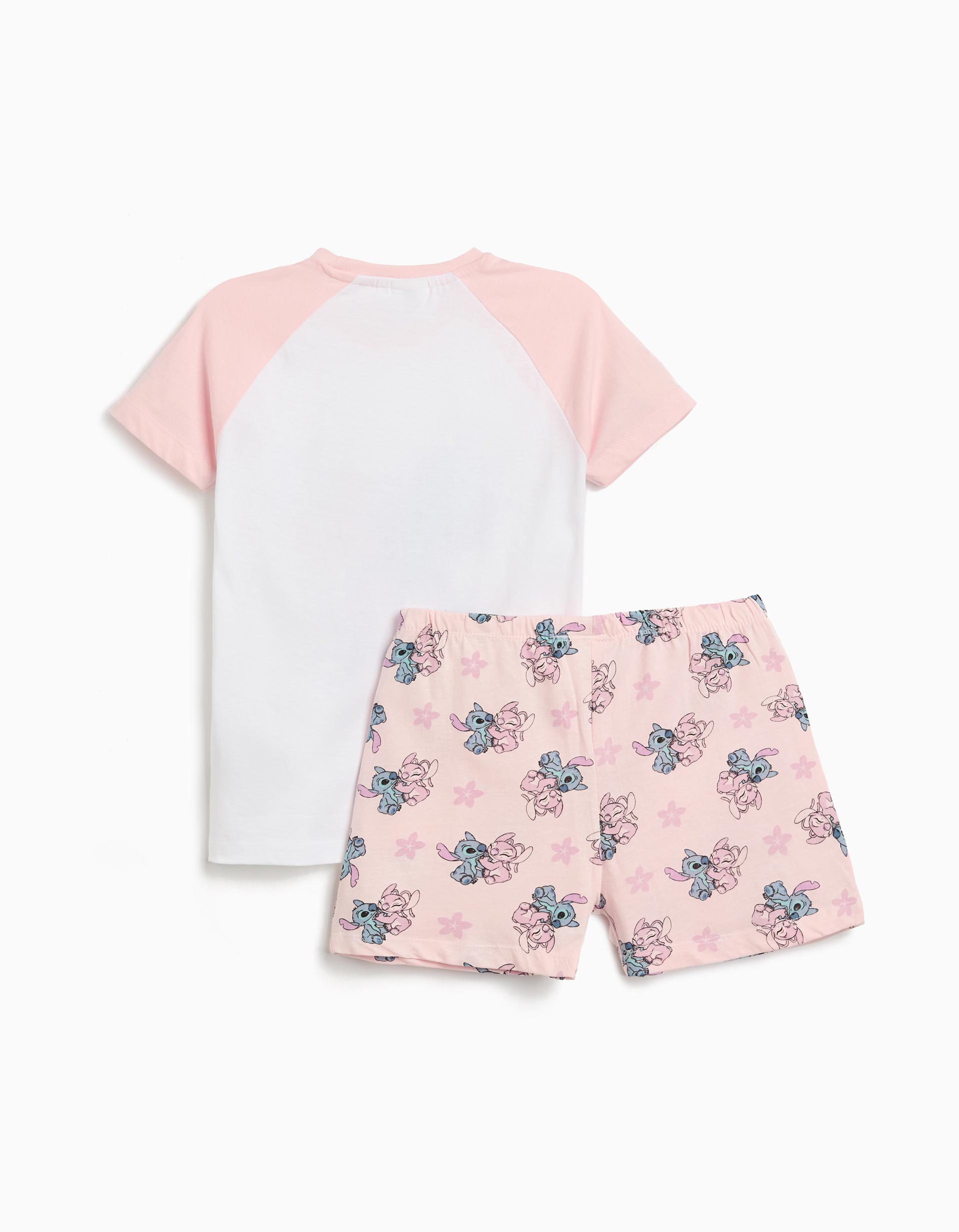 Pijama Jersey 'Lilo e Stitch', Menina, Rosa Claro