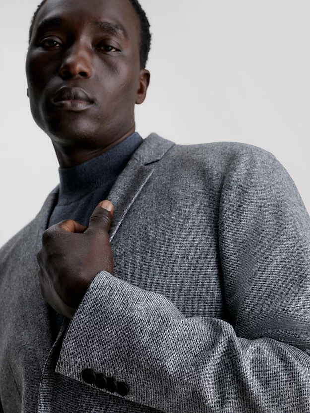 Blazer de flanela slim