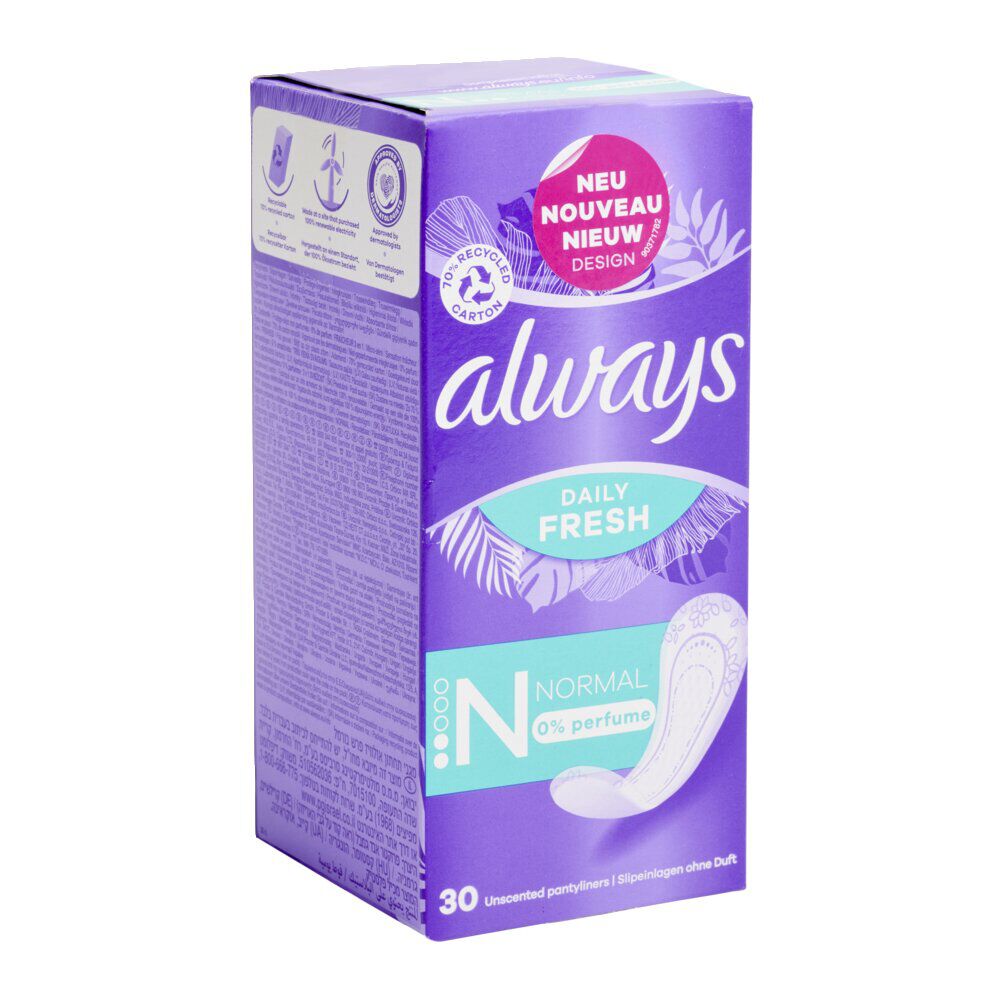 Protège slip Always Normal sans parfum x30