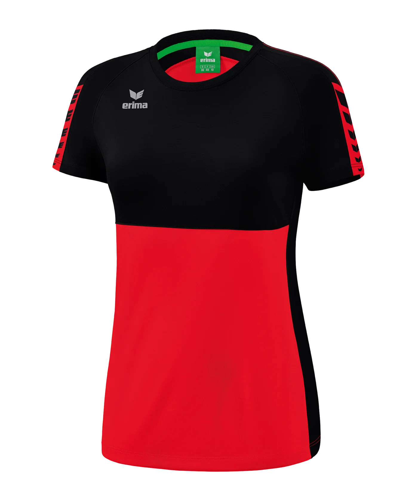 Erima Six Wings T-Shirt Damen Rot Schwarz
