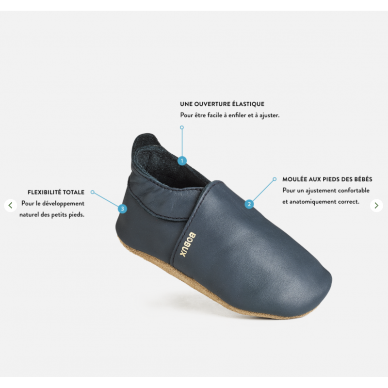 Bobux Bobux chaussons dino bleu