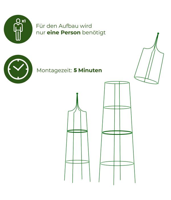 Dehner Obelisk-Set Hilarius, 2-teilig