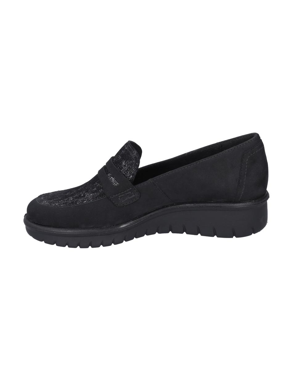 Slipper Calais 87, schwarz-silber