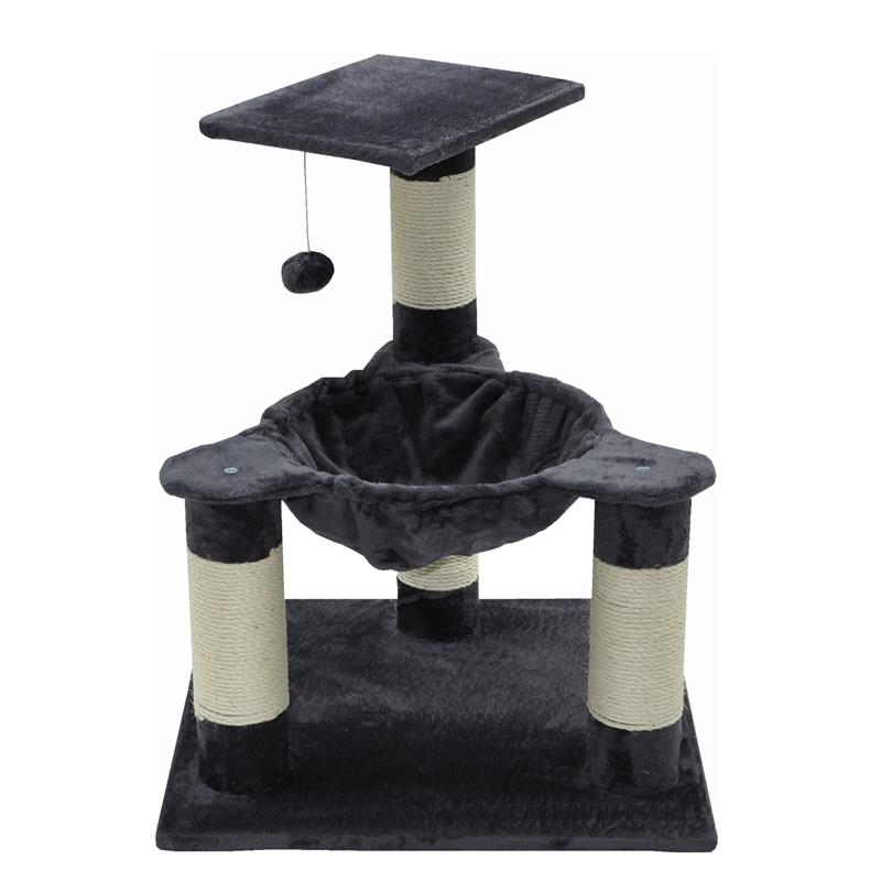 Nanook Kratzbaum Peppy dunkelgrau 80 x 62 x 62 cm