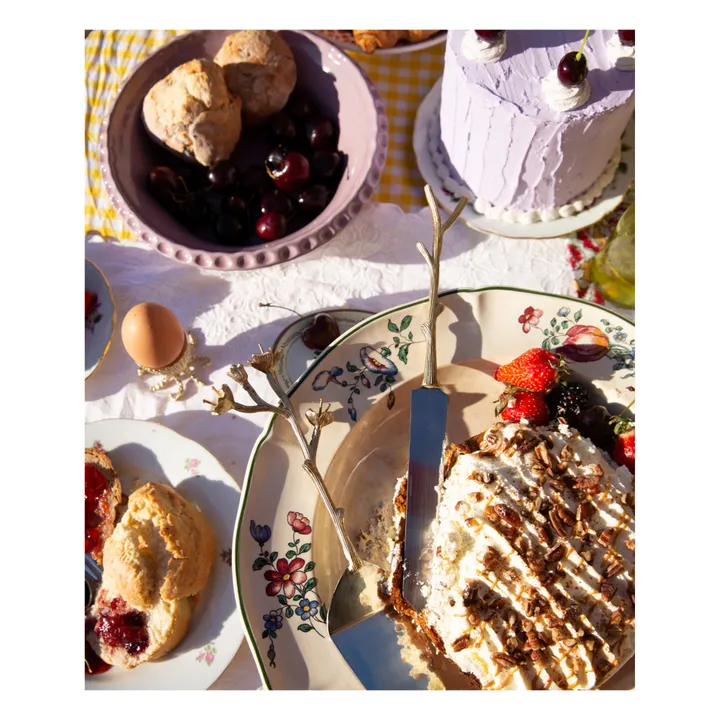 Doing Goods Coffret couverts à dessert Ava Blossom - Set de 2 | Gold