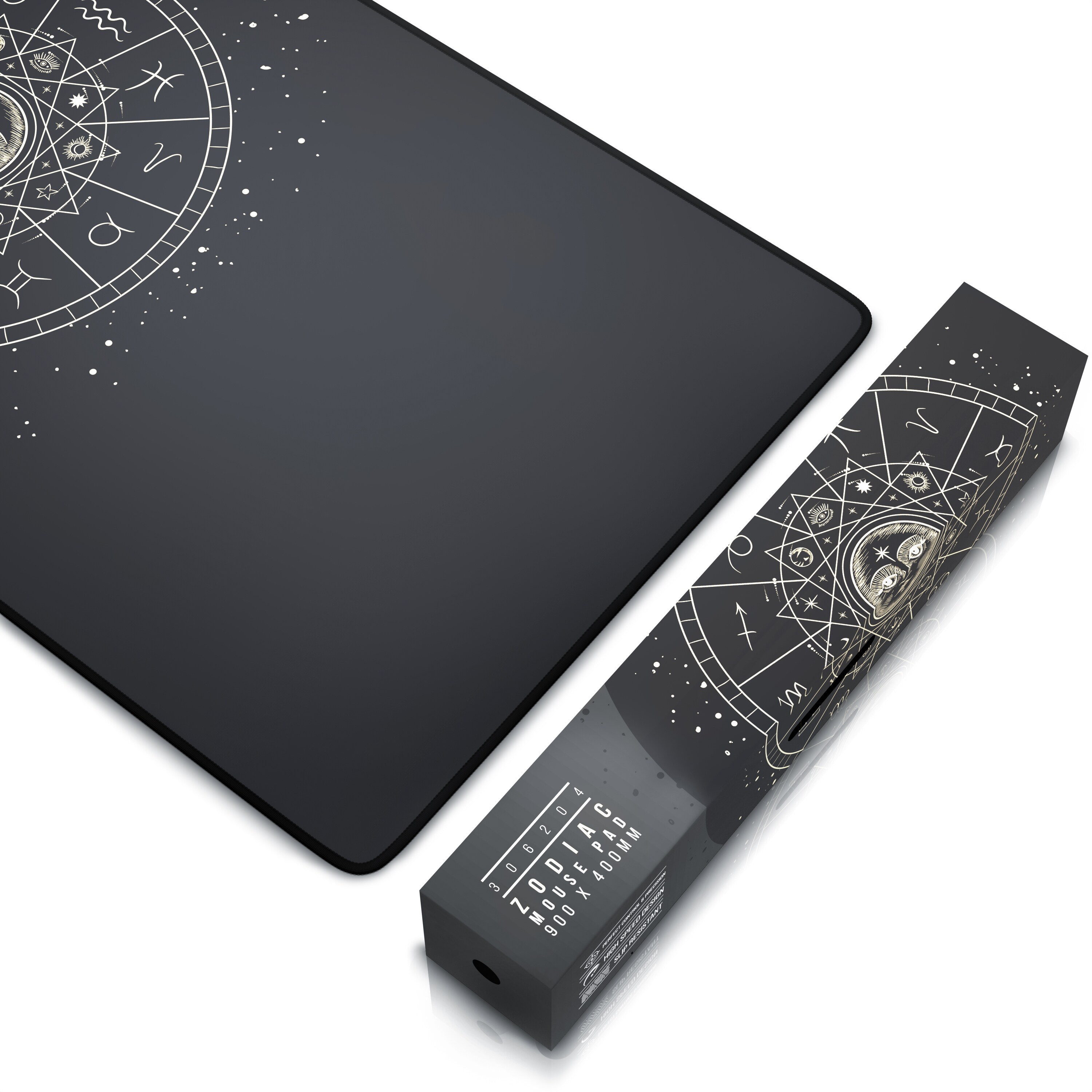 Titanwolf XXL Speed Gaming Mauspad Titanwolf Schwarz 900 x 400mm, XXL Mousepad, Tischunterlage Large Size, verbessert Präzision und Geschwindigkeit
