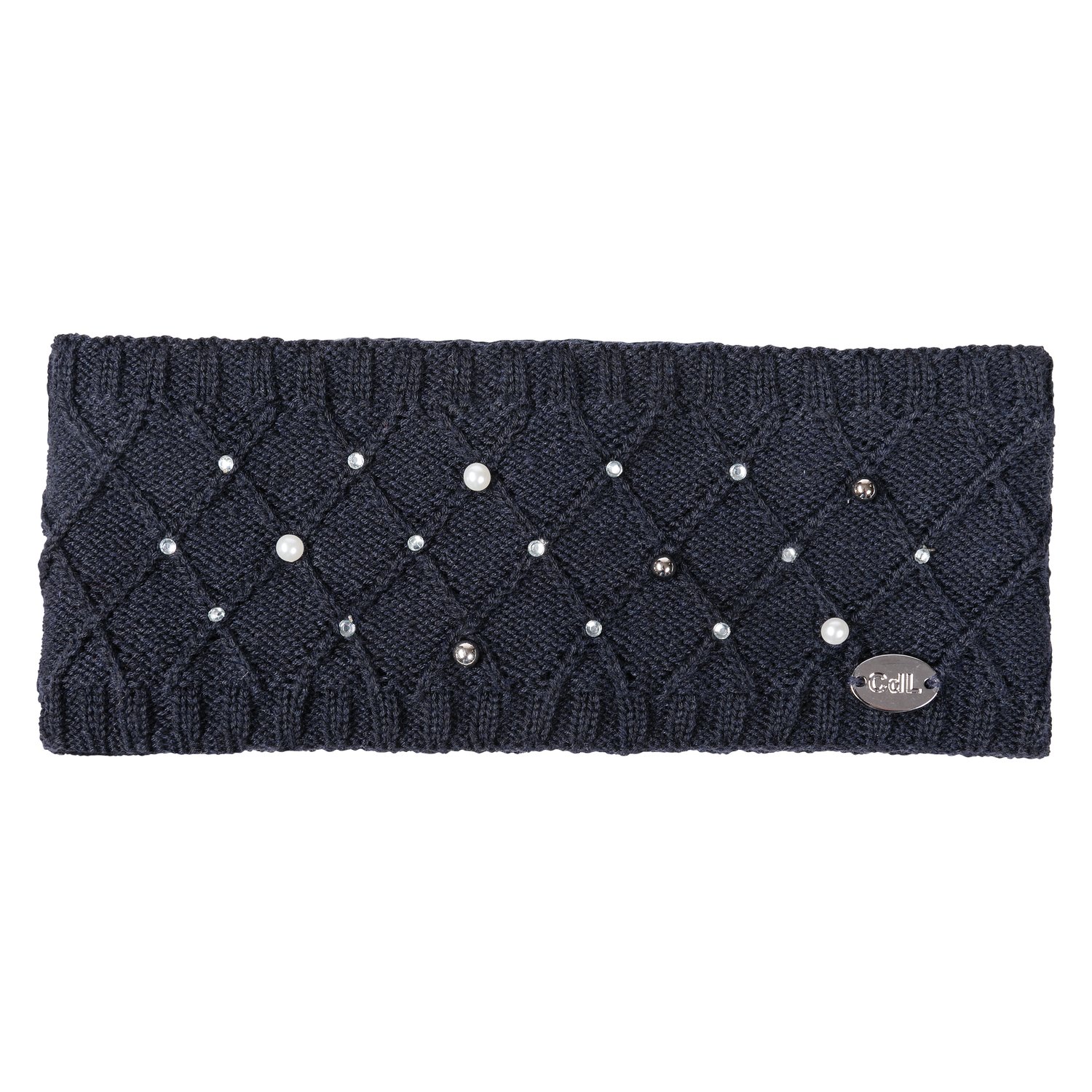 Cheval de Luxe Stirnband mit Perlen - dark blue - Einheitsgröße