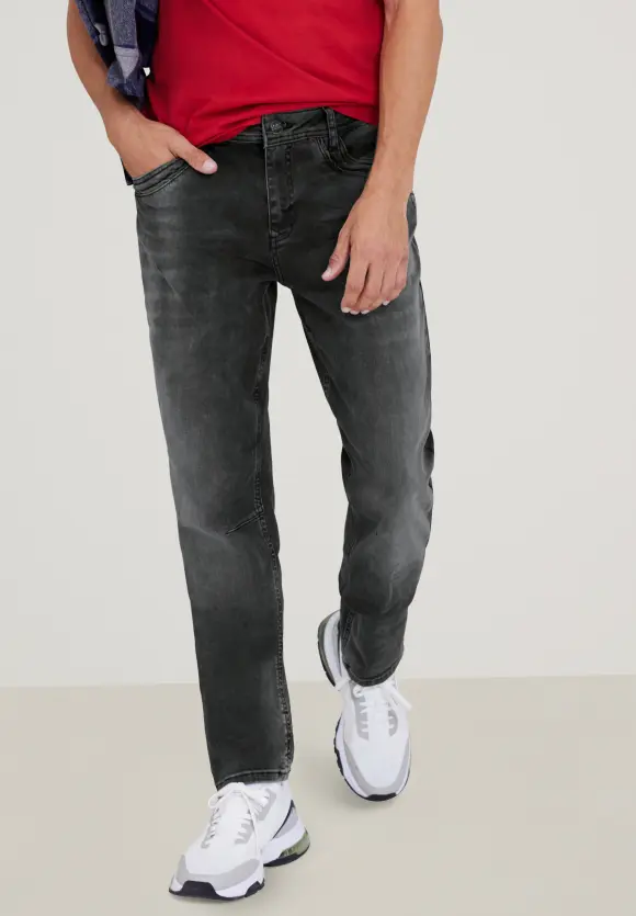 Regular Fit Jeans - vintage black random wash