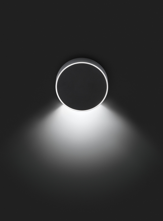 Vibia Alpha Ø10,5 wandlamp Wit en Chroom