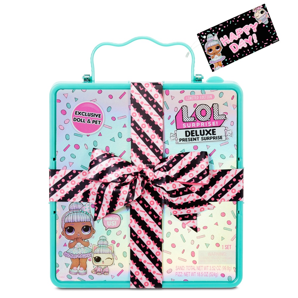 LOL Surprise! Deluxe Geschenk Überraschung Limited Edition Sprinkles Puppe und Haustier Türkis