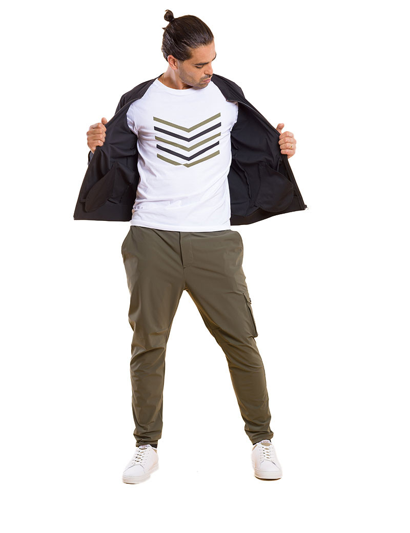 HBT MAN  - CHRIS PANTALON CARGO KAKI
