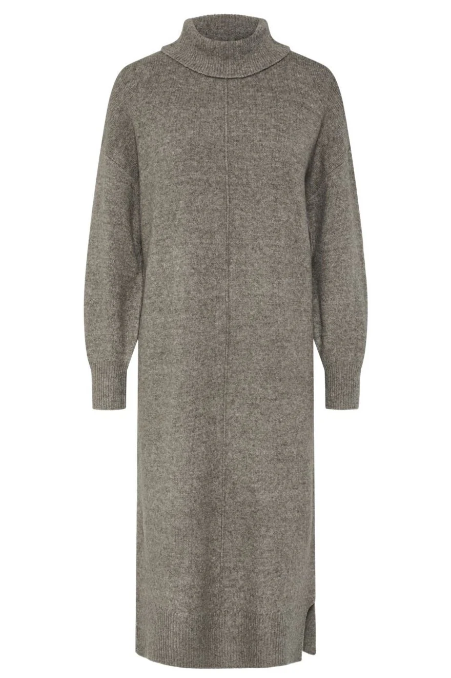 Pieces Pcmalou Ls Rollneck Knit Dress