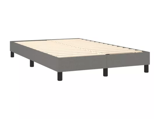 Sommier à lattes de lit Gris foncé 120x200 cm Tissu