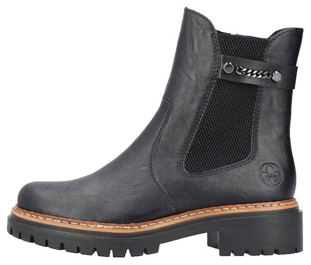 Rieker Chelseaboots  mit feiner Zierkette