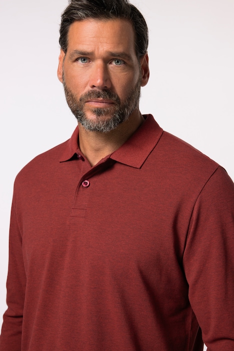JP 1880 Poloshirt, Basic, Langarm, Piqué, bis 8 XL