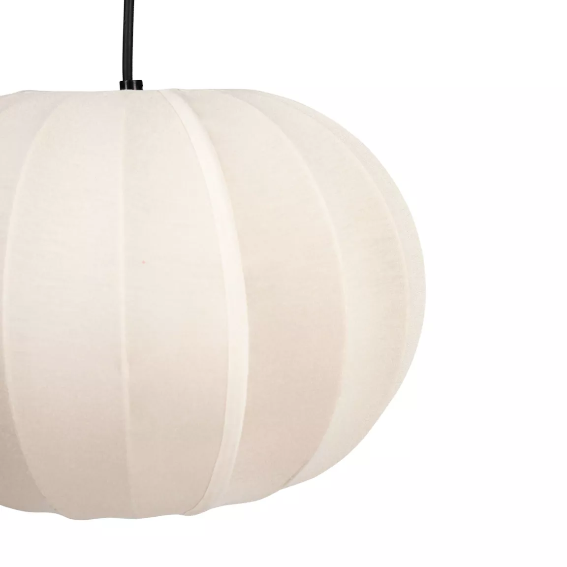 Suspension lumineuse en coton (D32 cm) Moon Beige