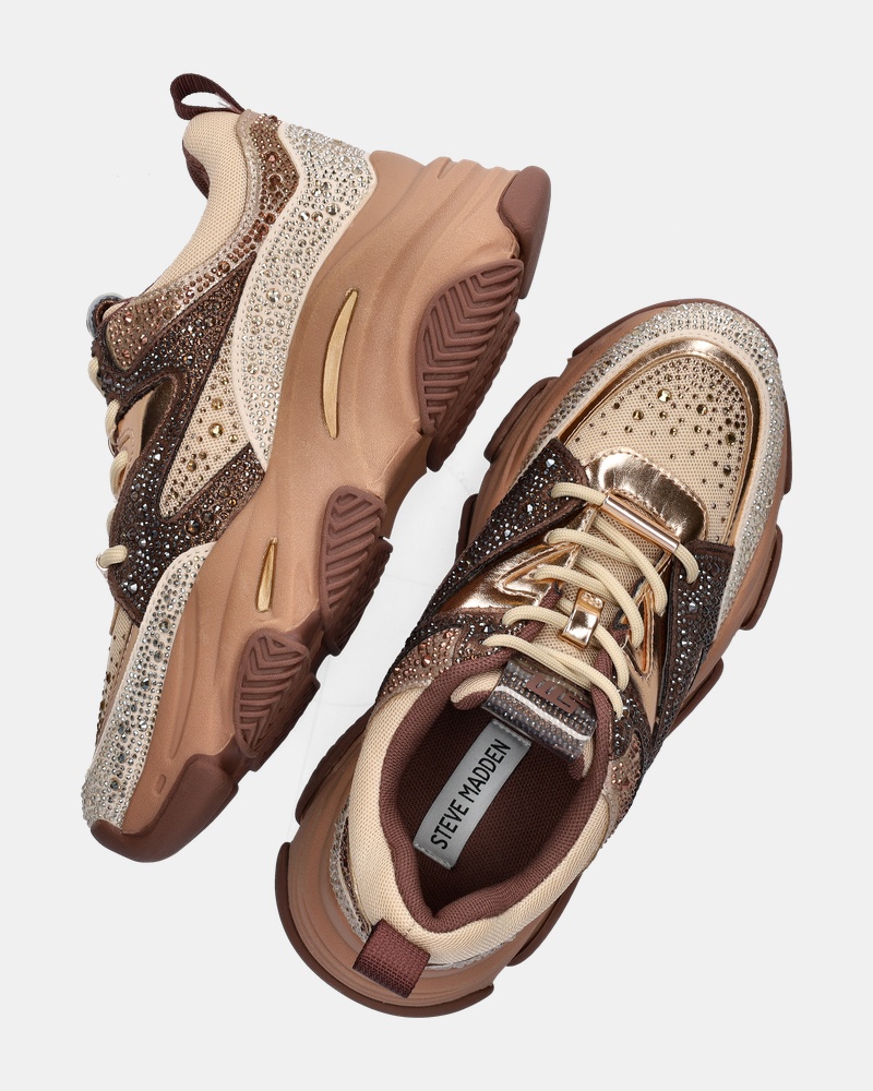 Steve Madden Privy Dad Sneakers  - beige
