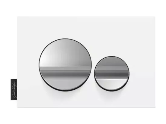 Pack WC suspendu JACOB DELAFON Terrace+ bâti-support + plaque Chrome brillant/Blanc mat