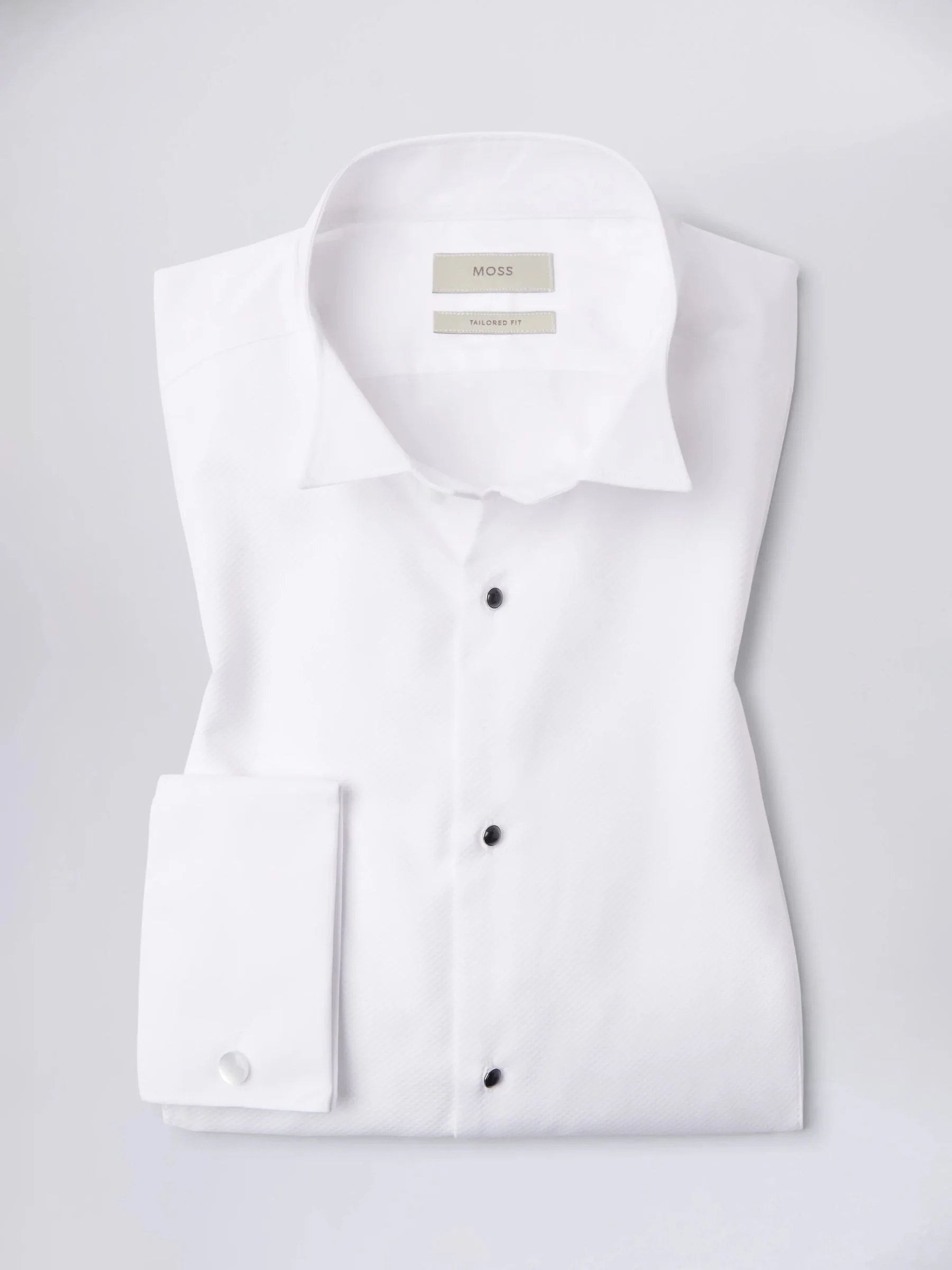 Wit - Tailored - MOSS Marcella Jurk overhemd