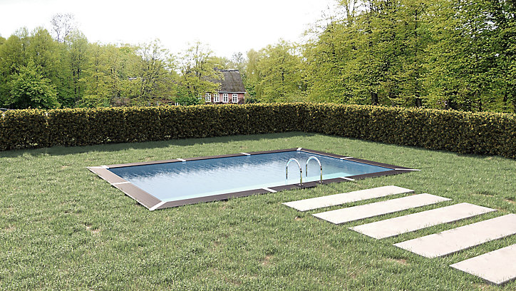Piscine hors sol rectangle Port Bail 4,85 x 3,26 x 1,2