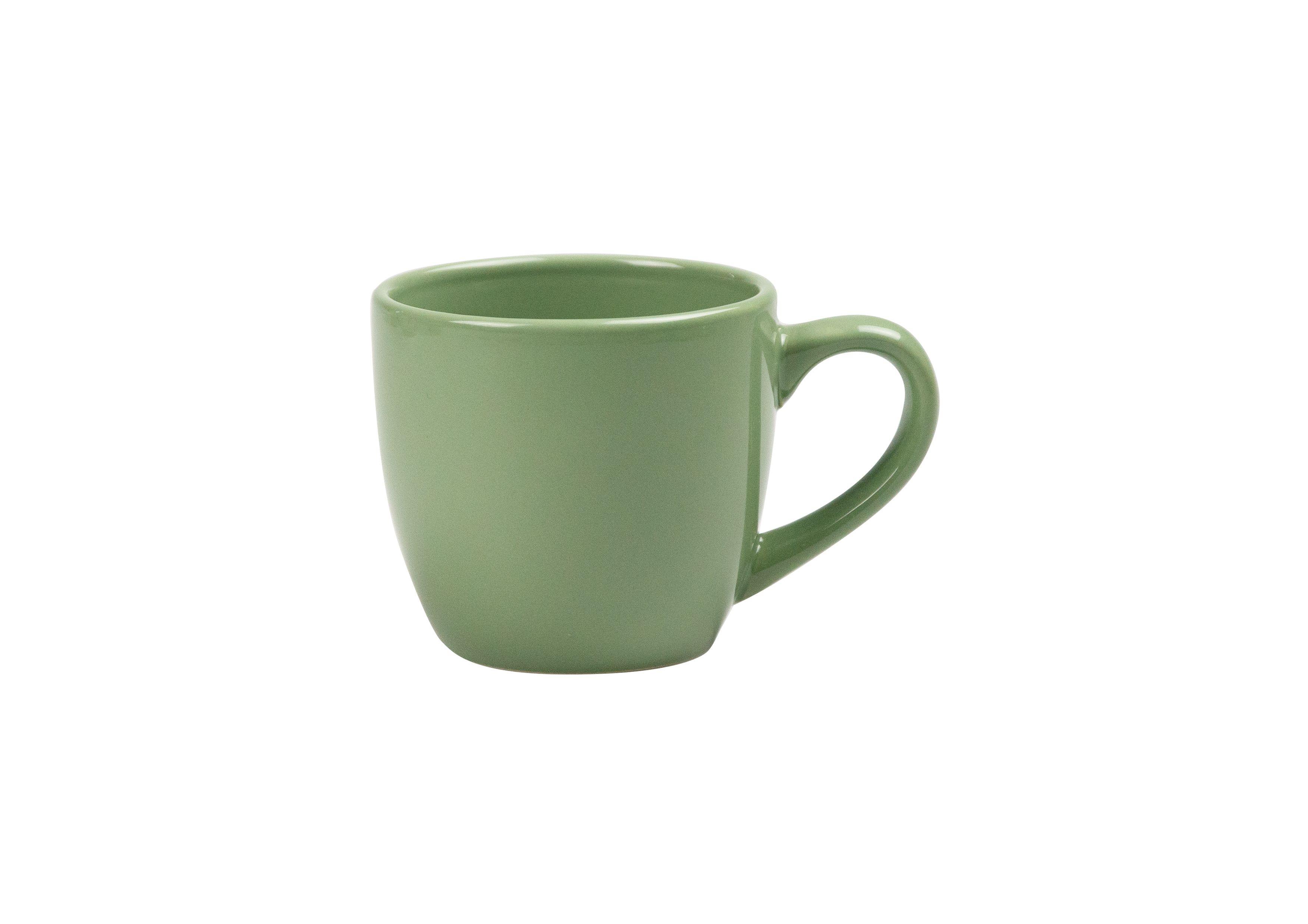 TASSE CAFE GRES VERT SAUGE 20CL