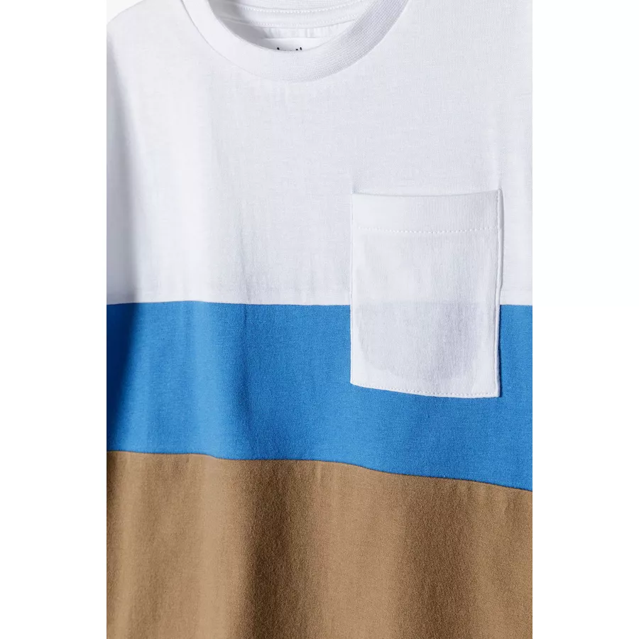 MINOTI T-Shirt WeißBlauBraun