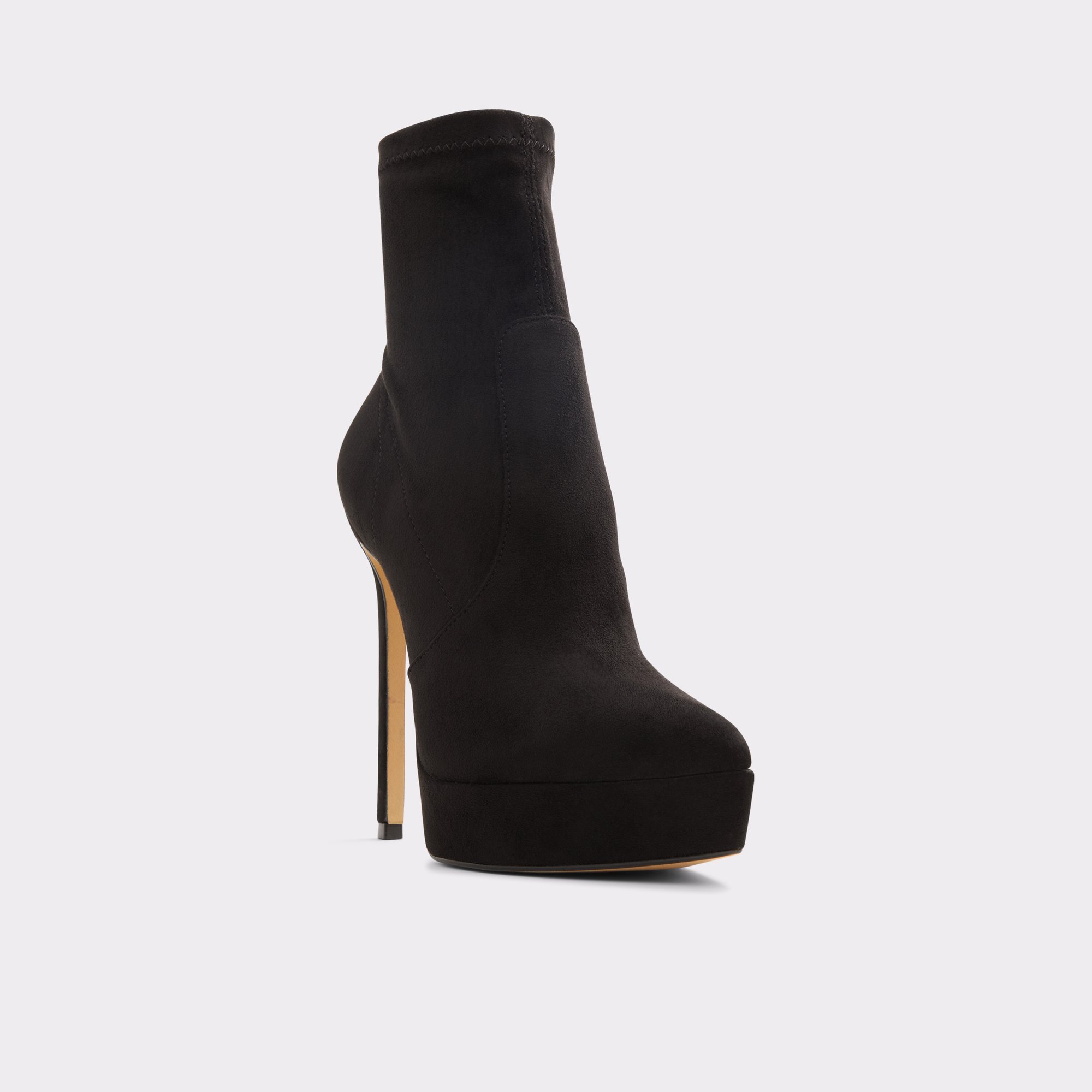 Patrickus Black Textile Women Dress boots