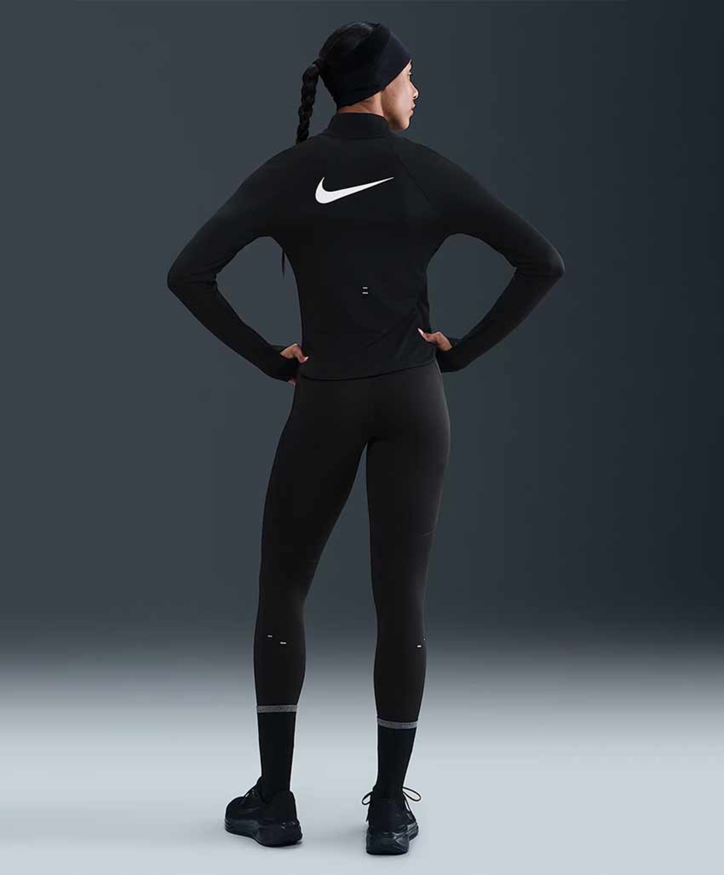 Nike W Nk Df Tempo Hr 7/8 Tght (consumer dames tights zwart