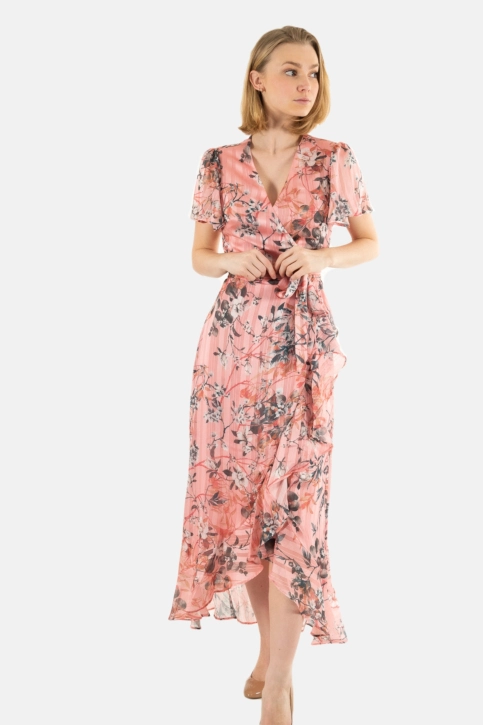 Robe guess jeans new juna p6bq eucalyptus floral pr
